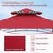 Multi-functional Outdoor Double-Tiered Grill Gazebo Canopy with 2 Side Shelves and 7 Hooks